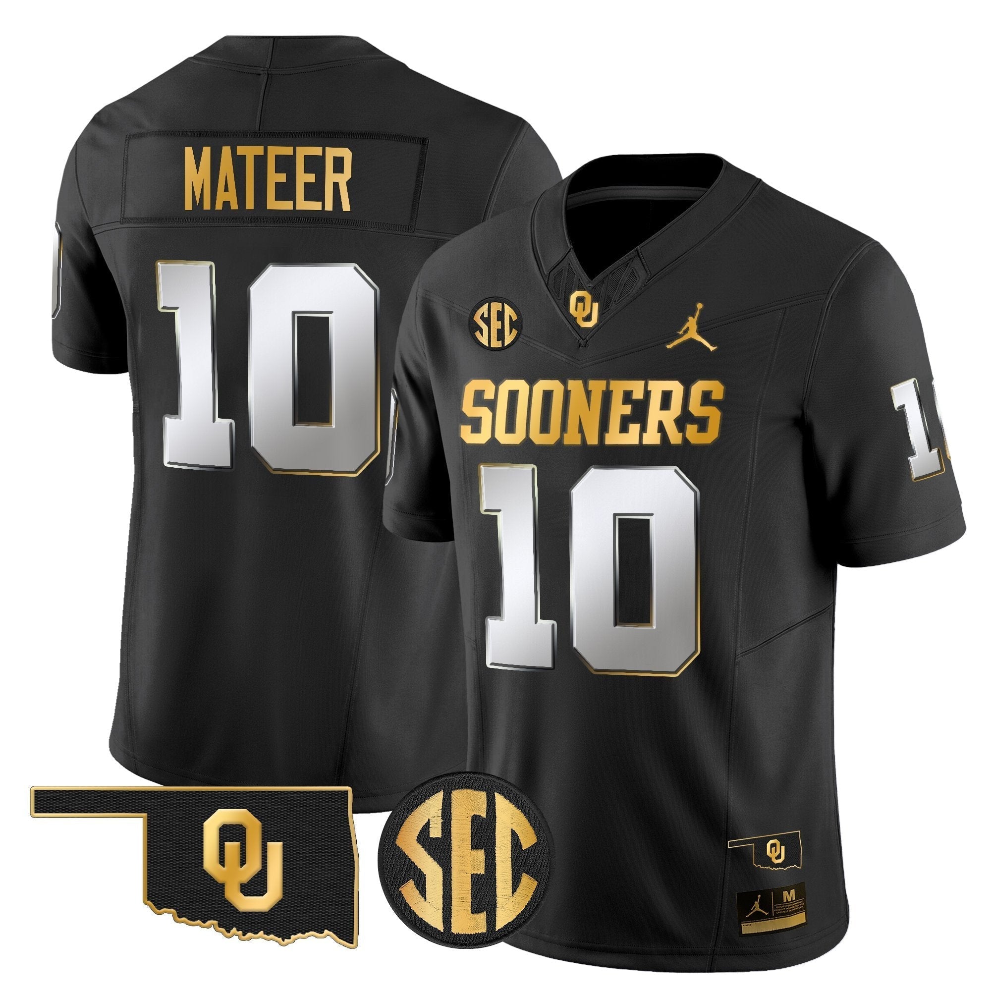 Oklahoma Sooners 2025 Gold Vapor Limited Jersey - All Stitched