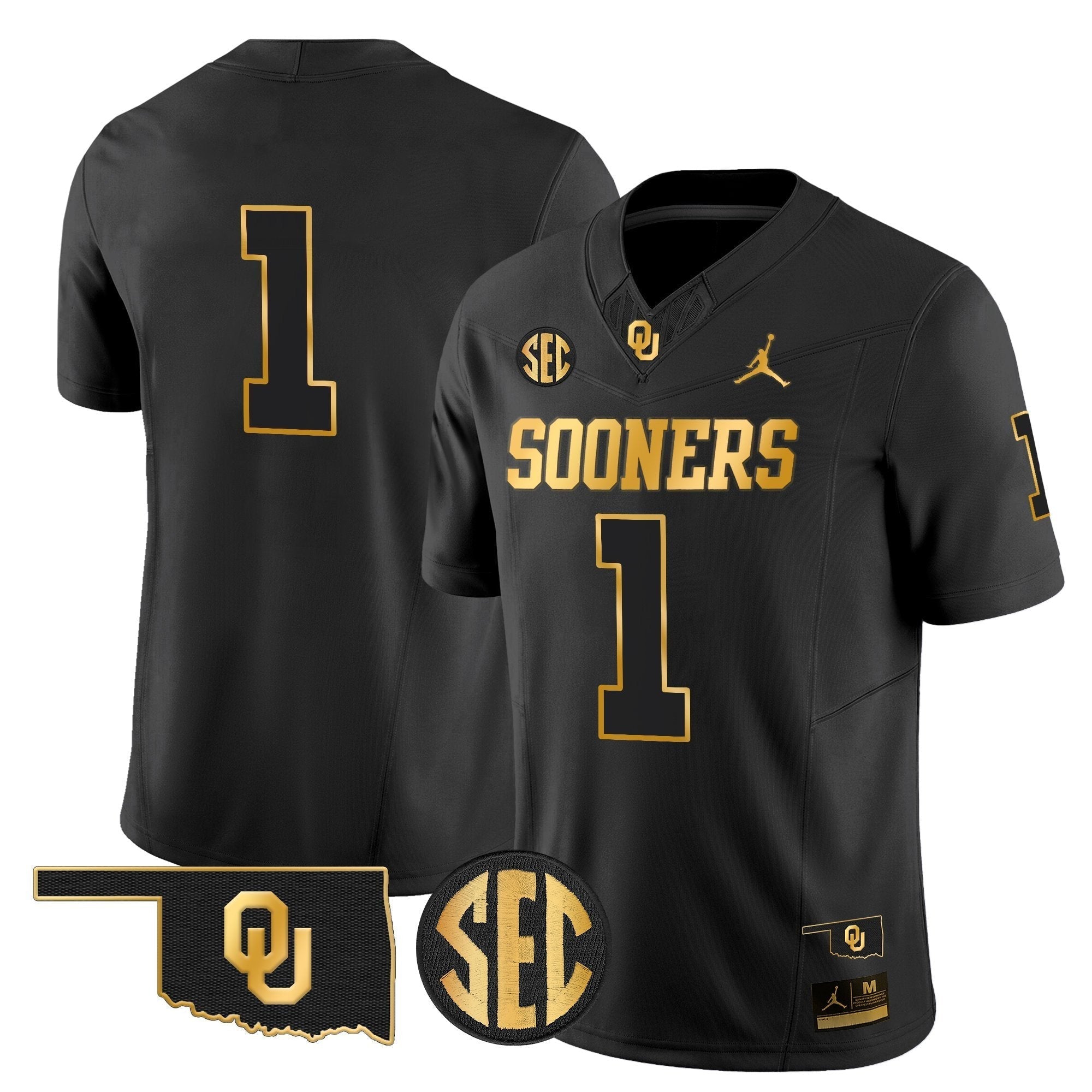 Oklahoma Sooners 2025 Gold Vapor Limited Jersey - All Stitched