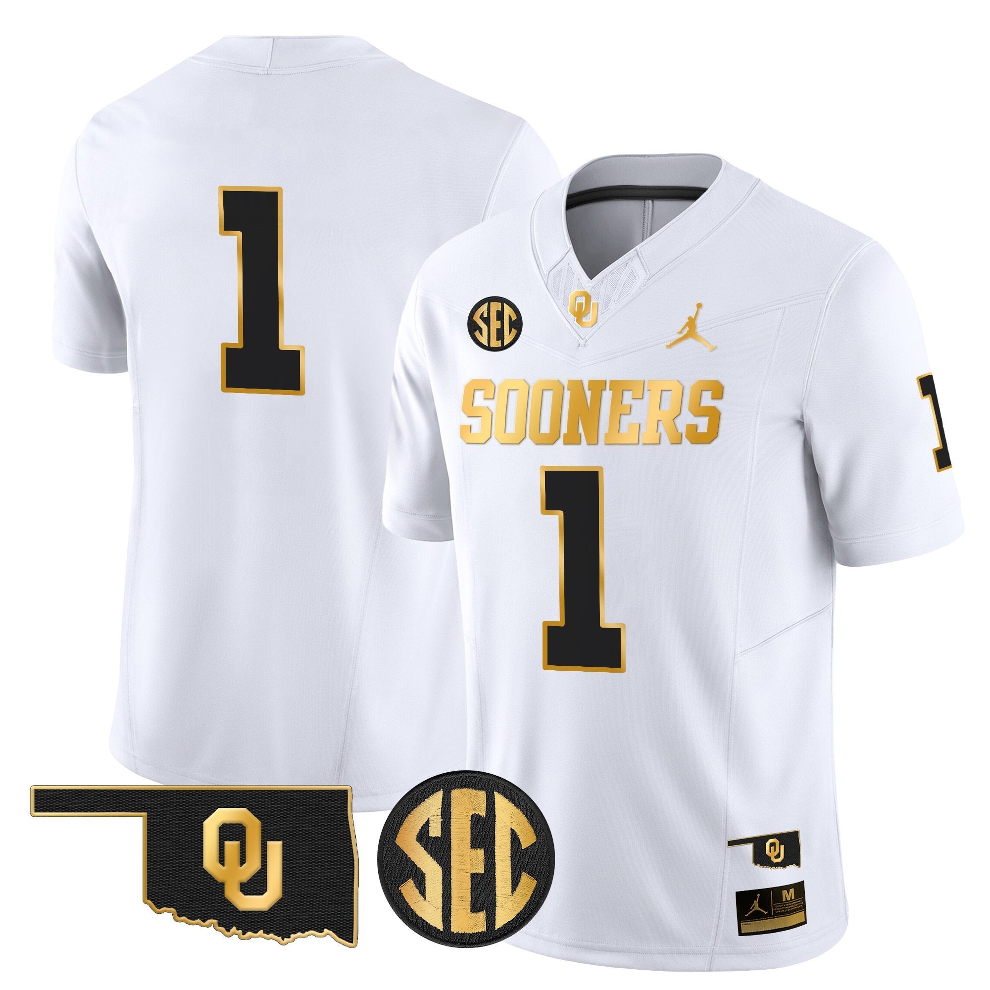 Oklahoma Sooners 2025 Gold Vapor Limited Jersey - All Stitched
