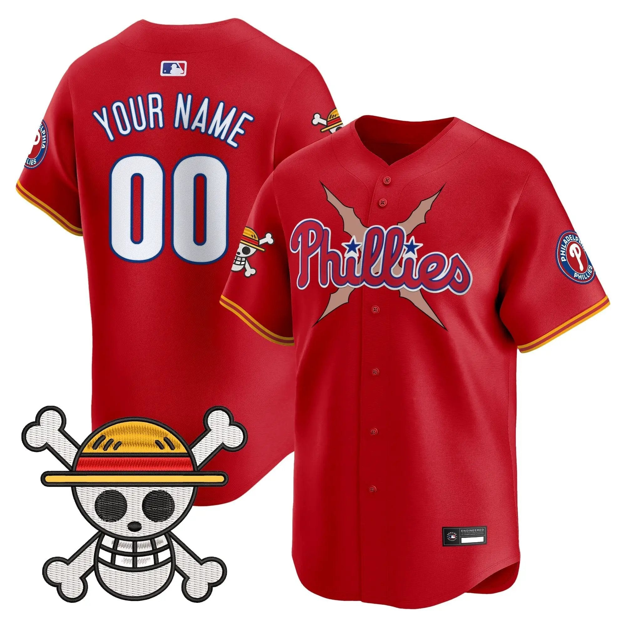 Philadelphia Phillies x OP Vapor Premier Limited Custom Jersey - Stitched