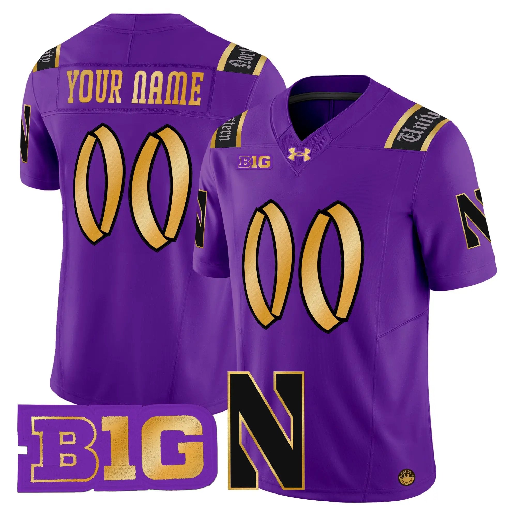 Northwestern Wildcats 2026 Vapor Limited Custom Jersey - All stitched