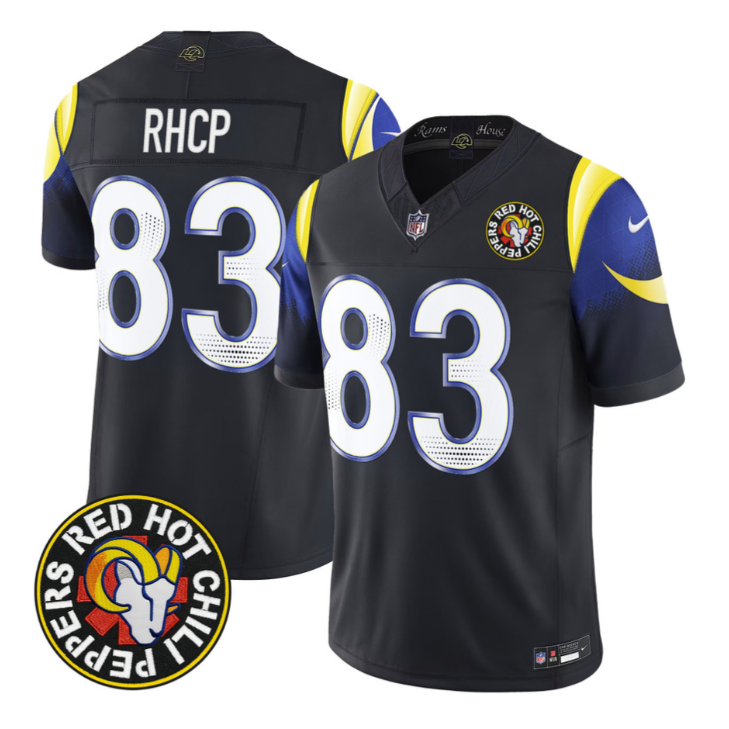 1983 RHCP Jersey #83 Red Hot Chili Peppers Patch Vapor Limited Stitched