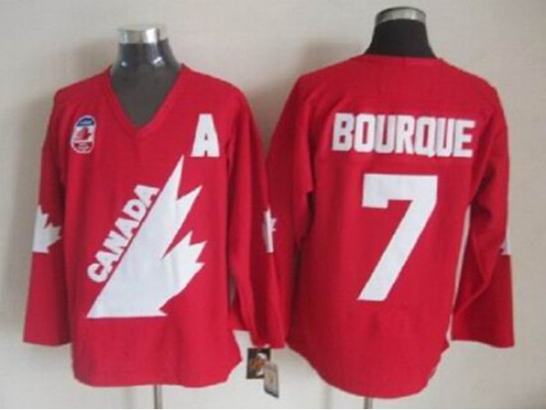 1991 Canada Cup Team Canada #7 Ray Bourque CCM Vintage Jersey - Red