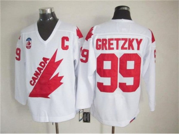 1991 Canada Cup Team Canada #99 Wayne Gretzky CCM Vintage Jersey - White
