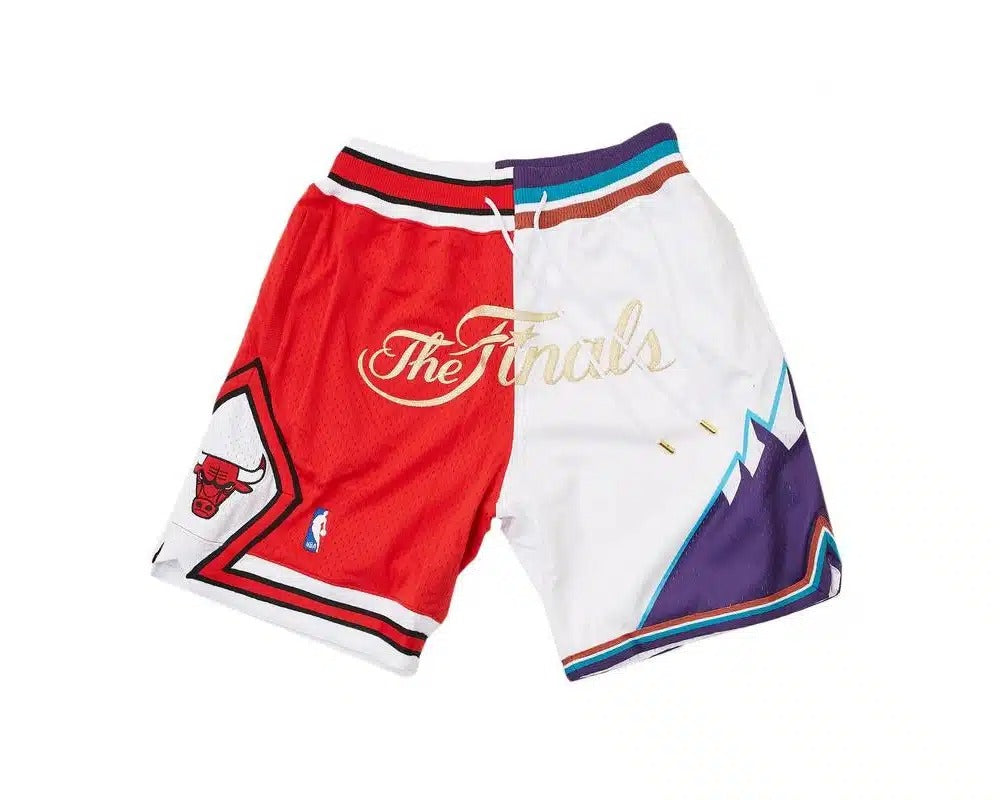 1997 NBA Finals Bulls x Jazz Shorts Red White