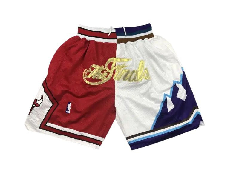 1997 NBA Finals Bulls x Jazz Shorts Red White