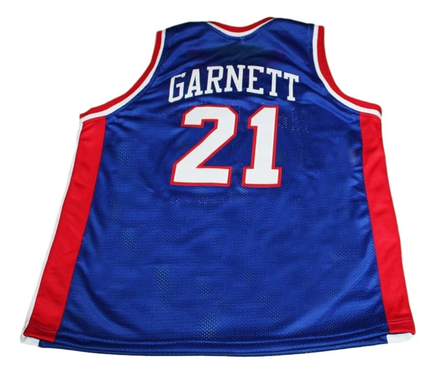 Kevin Garnett Jersey #21 McDonald's All American Basketball Sewn Blue