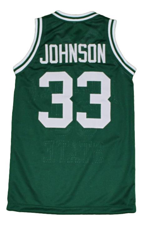 Magic Johnson Jersey #33 Michigan State Basketball Green