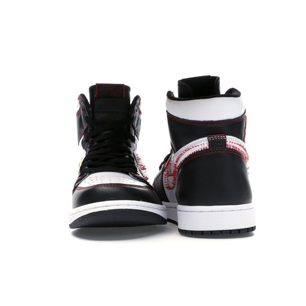 Air Jordan 1 Retro High Defiant White Black Gym Red