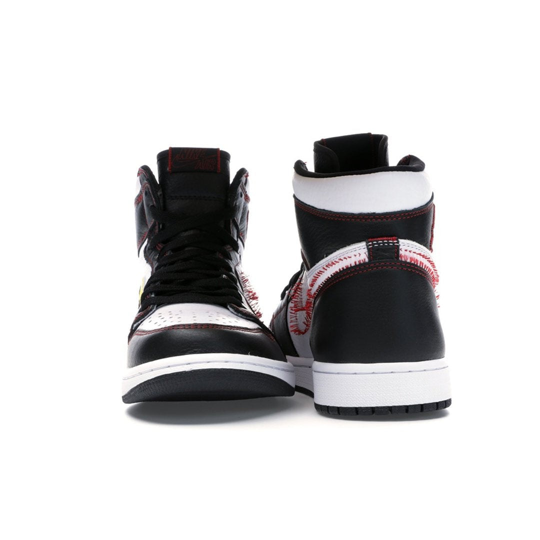 Air Jordan 1 Retro High Defiant White Black Gym Red