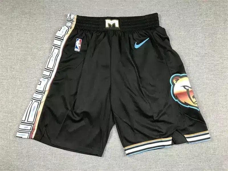 Memphis Grizzlies Black 2022-23 City Edition Swingman Shorts - Basketball Shorts Store