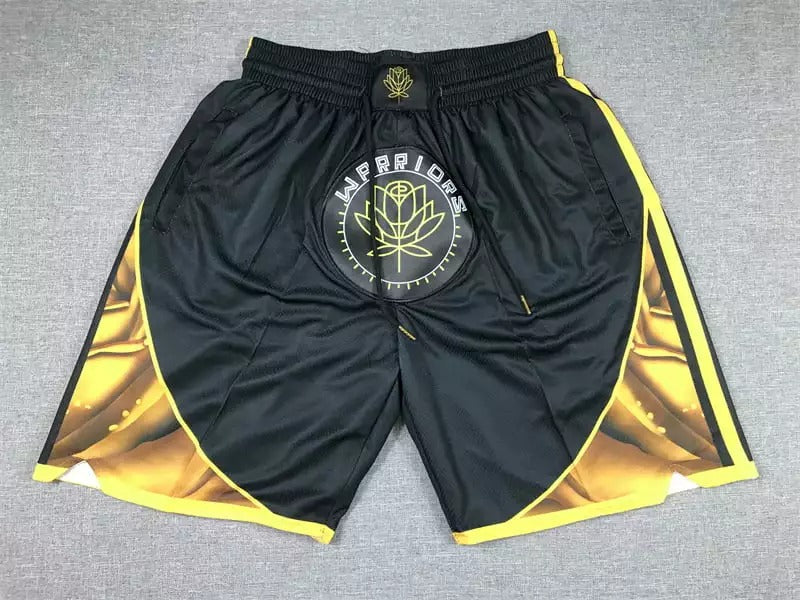 Golden State Warriors 2022-23 Black City Edition Shorts - Basketball Shorts Store