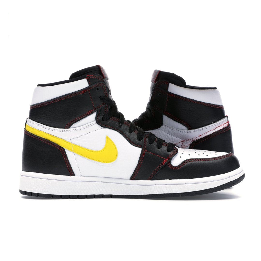 Air Jordan 1 Retro High Defiant White Black Gym Red
