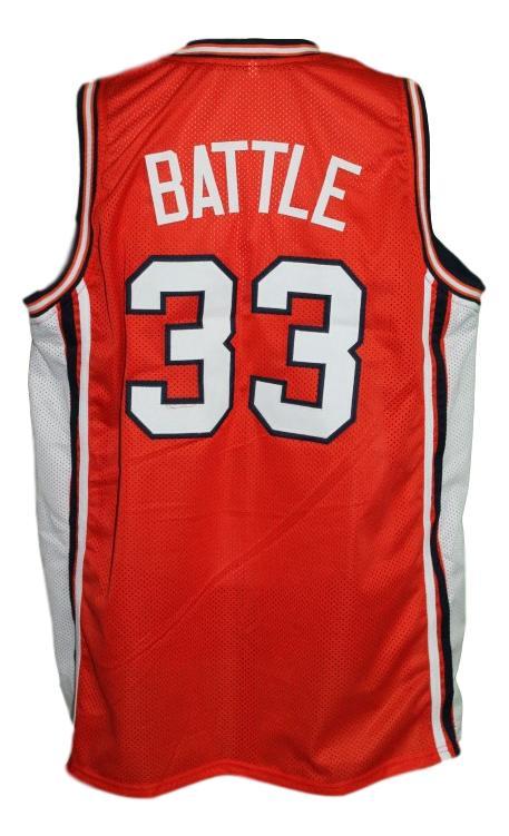 Kenny Battle Jersey #33 Fighting Illini College Basketball New Sewn Orange