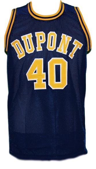 Randy Moss Jersey #40 Dupont High School Basketball Navy Blue