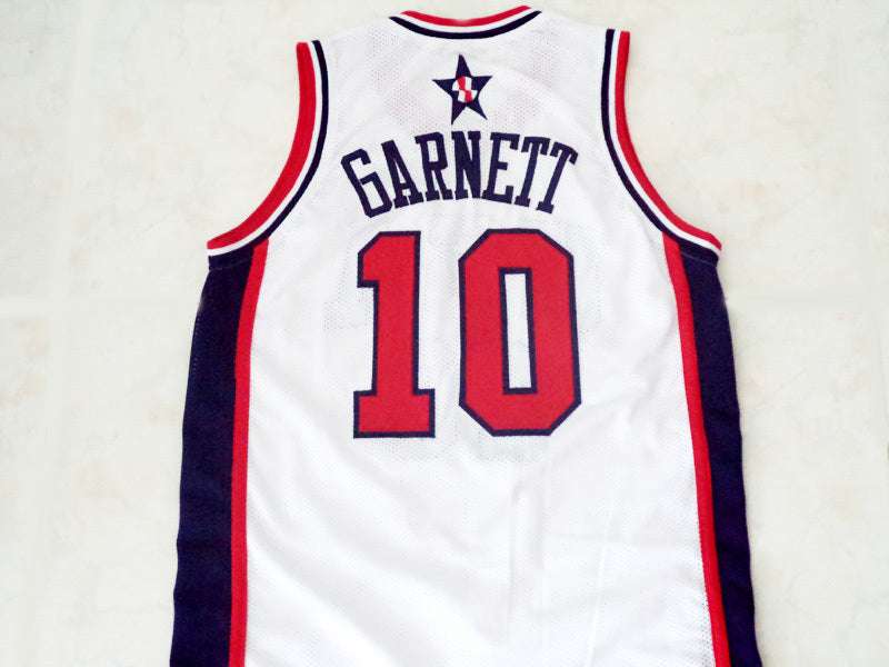 Kevin Garnett Jersey #10 Team USA New Basketball White