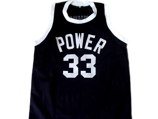 Lew Alcindor Jersey #33 Power High School Abdul Jabbar Basketball Black