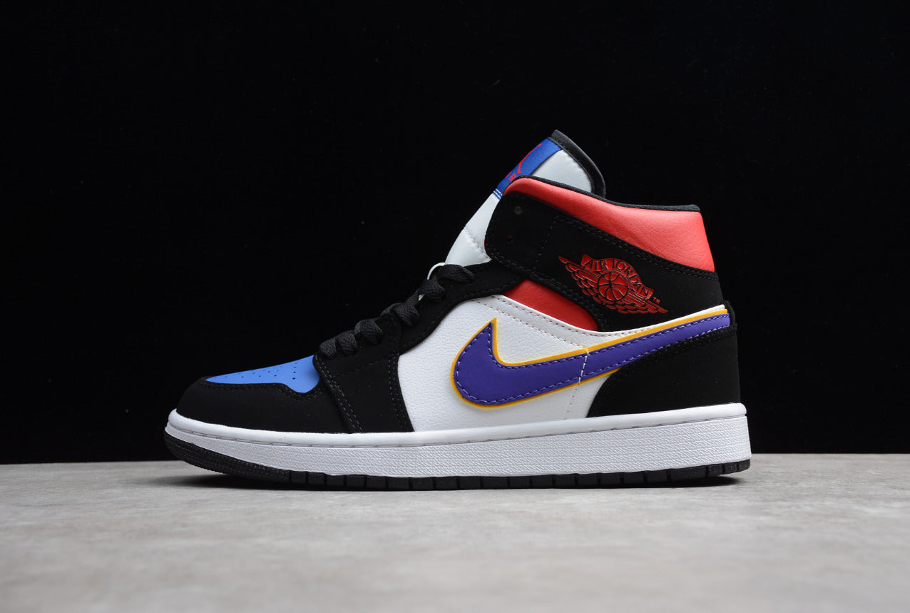 Air Jordan 1 High Black White Red And Blue