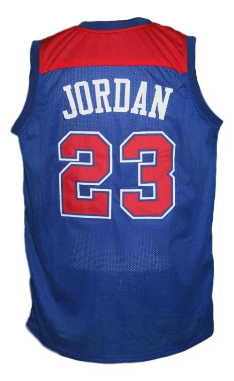 Michael Jordan Jersey #23 Baltimore Washington Retro Basketball Blue