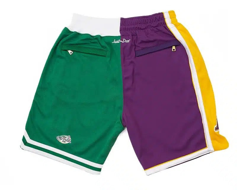 2008 NBA Finals Lakers x Celtics Shorts Purple Green