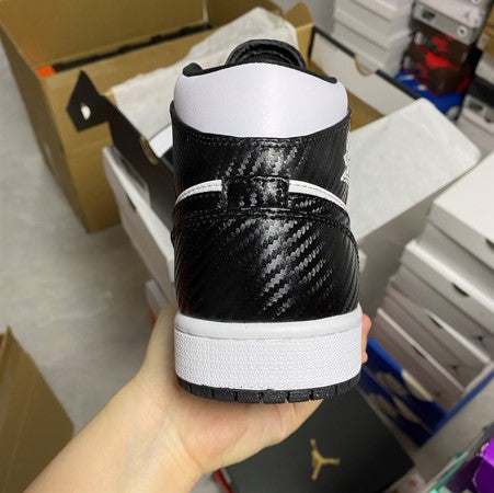 Air Jordan 1 Mid All-Star Black And White