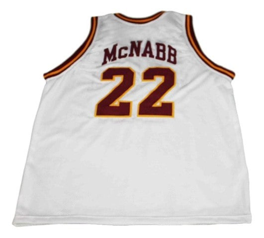 Donovan McNabb Jersey #22 Mount Carmel High School Basketball White