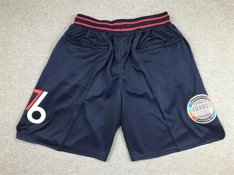 Philadelphia 76ers 2021-22 City Edition Navy Shorts - Basketball Shorts Store