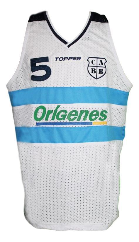 Manu Ginobili Jersey #5 Team Argentina Custom Basketball White (Copy)