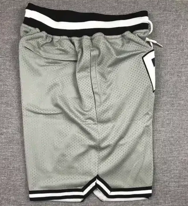 Brooklyn Nets Gray Swingman Throwback Shorts - Basketball Shorts Store
