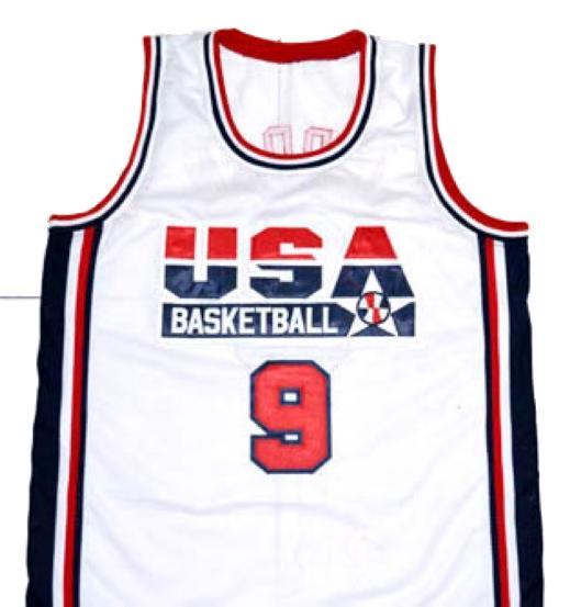Michael Jordan Jersey #9 Team USA Basketball White