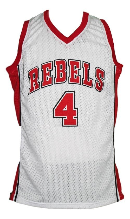 Larry Johnson Jersey #4 Rebels College Basketball White