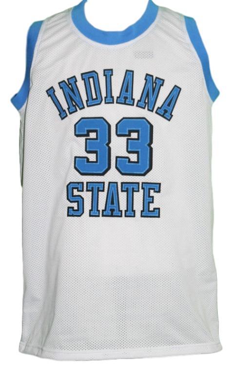 Larry Bird Jersey #33 Indiana State College Basketball Sewn White