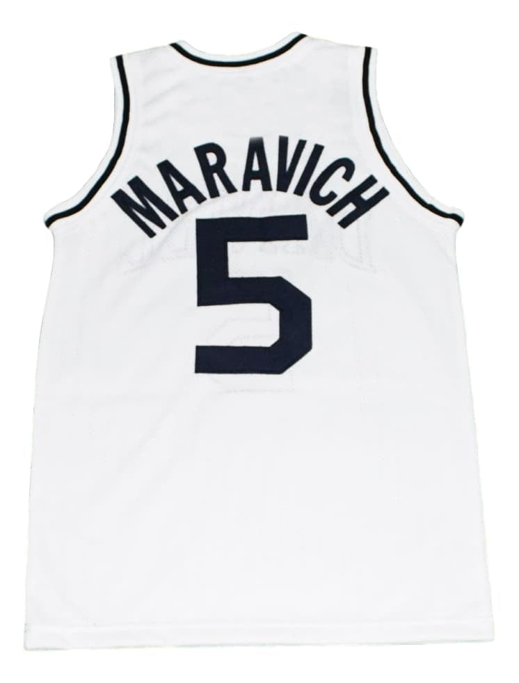Pete Maravich Jersey #5 Daniel High School New Basketball White
