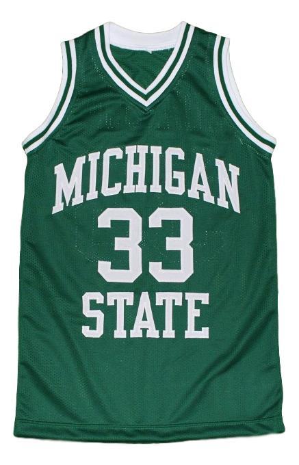 Magic Johnson Jersey #33 Michigan State Basketball Green