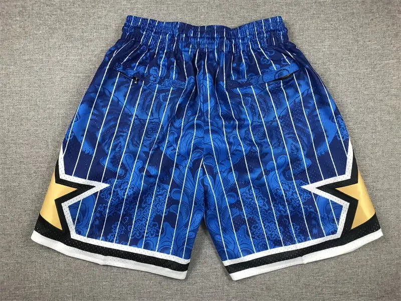 Orlando Magic Hardwood Classics Lunar New Year 2023 Blue Shorts - Basketball Shorts Store