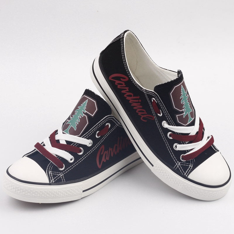 Stanford Cardinal Limited Print NCAA College Students Low Top Canvas Shoes Sport Sneakers