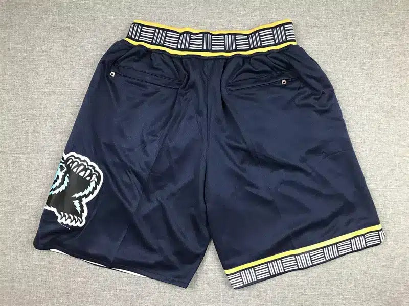 Memphis Grizzlies 2021-22 City Edition Navy Shorts - Basketball Shorts Store