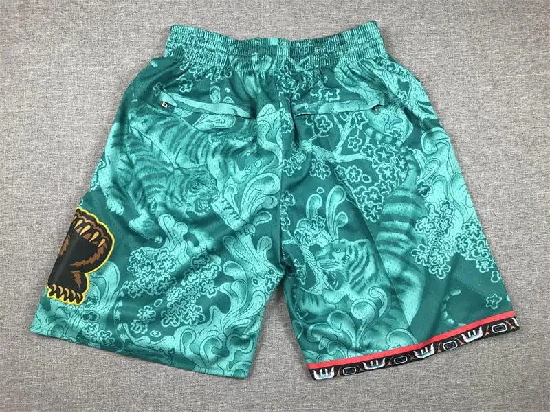 Vancouver Grizzlies Hardwood Classics Lunar New Year 2023 Turquoise Shorts - Basketball Shorts Store