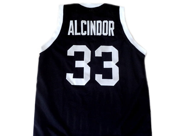 Lew Alcindor Jersey #33 Power High School Abdul Jabbar Basketball Black