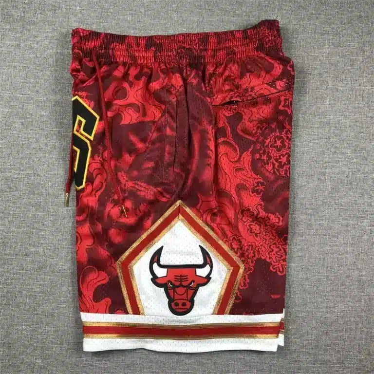 Chicago Bulls Hardwood Classics Lunar New Year 2023 Red Shorts - Basketball Shorts Store
