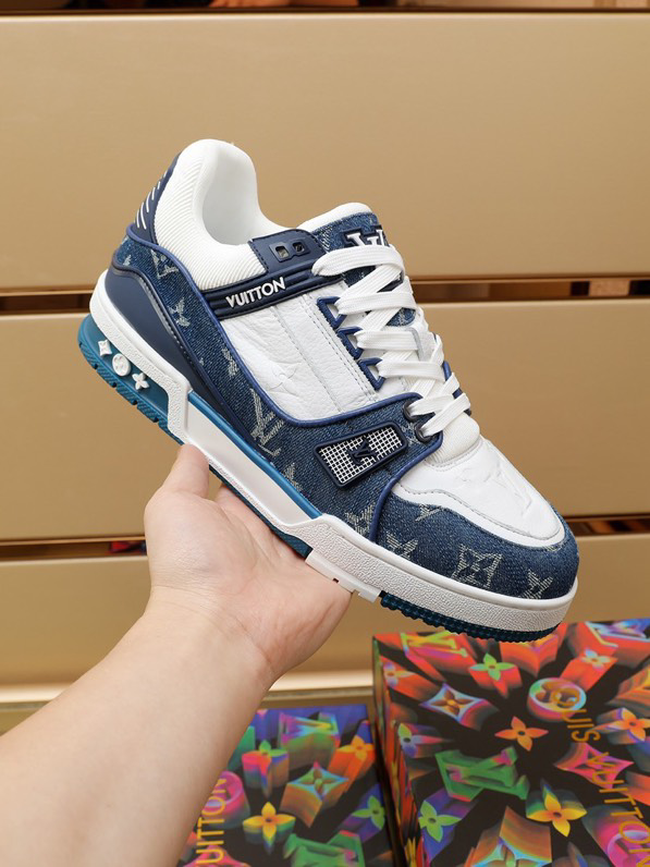 Luxury Trainer Sneakers Shoes Signature White Black