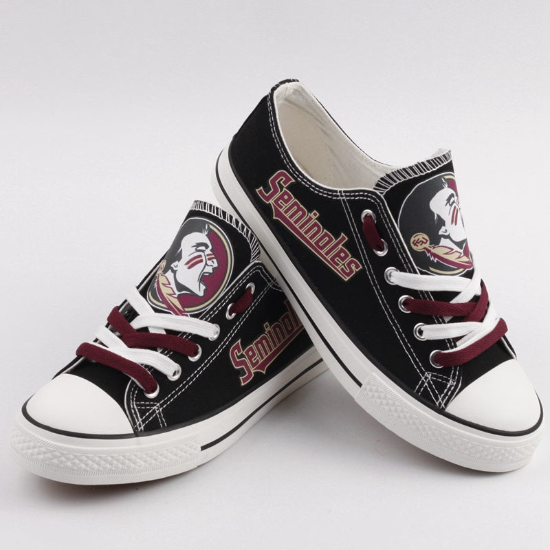 Florida State Seminoles Limited Print NCAA College Students Low Top Canvas Shoes Sport Sneakers