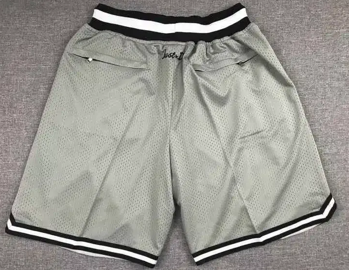 Brooklyn Nets Gray Swingman Throwback Shorts - Basketball Shorts Store