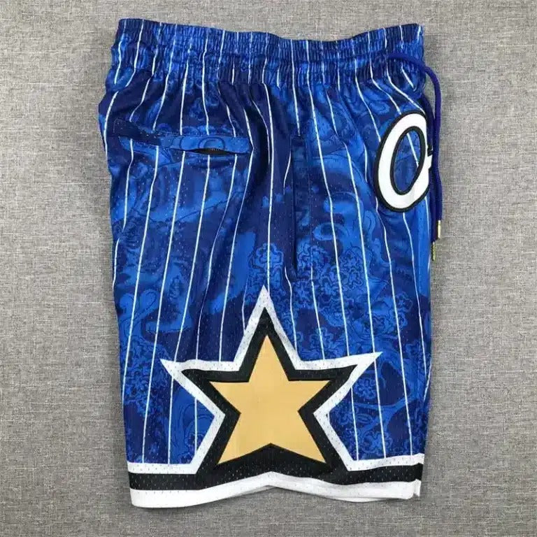 Orlando Magic Hardwood Classics Lunar New Year 2023 Blue Shorts - Basketball Shorts Store