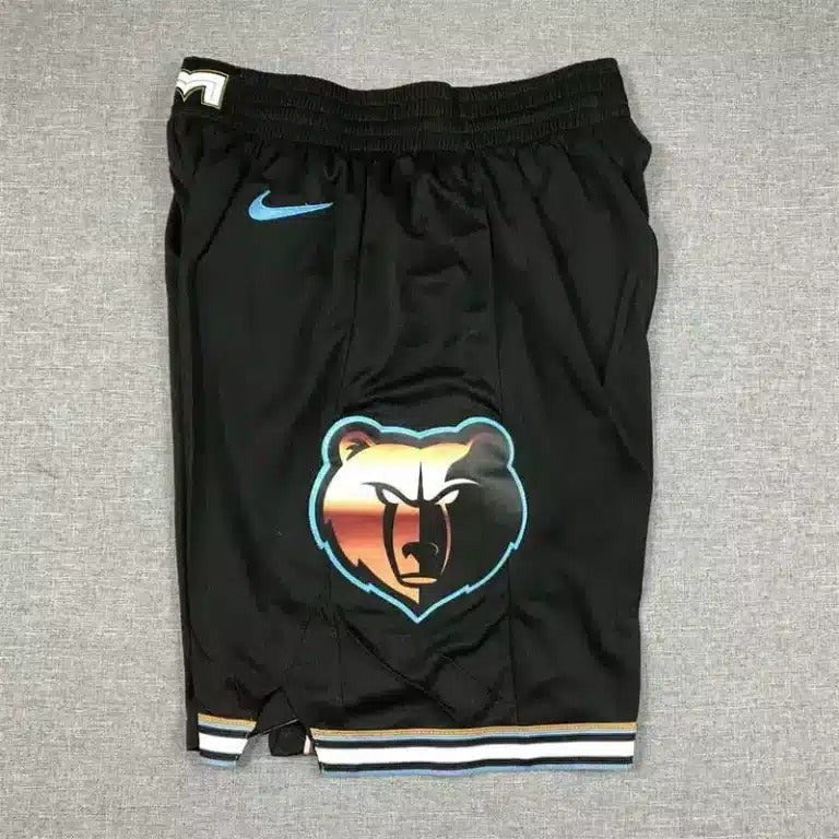 Memphis Grizzlies Black 2022-23 City Edition Swingman Shorts - Basketball Shorts Store