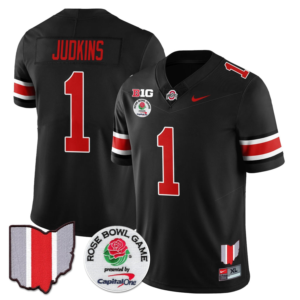 Men Ohio State Buckeyes 2024 Rose Bowl Vapor Limited Jersey - All Stitched