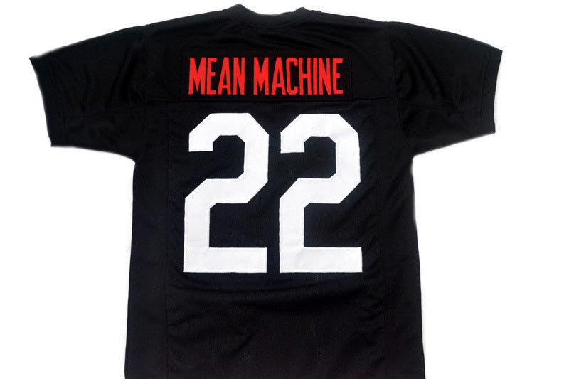 Mean Machine #22 Longest Yard Movie Football Jersey Black