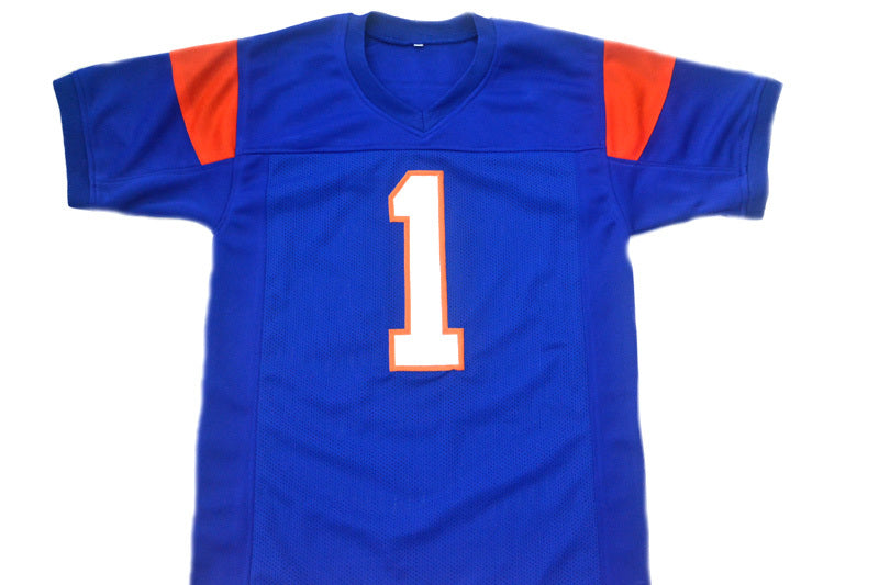 Harmon Tedesco Jersey #1 Blue Mountain State Movie Football Blue