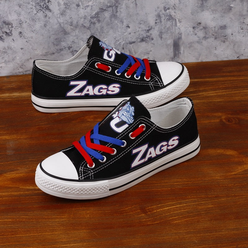 Gonzaga Bulldogs Limited Print NCAA College Students Low Top Canvas Shoes Sport Sneakers