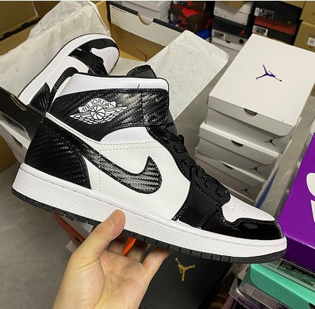 Air Jordan 1 Mid All-Star Black And White